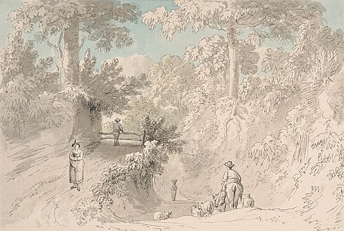 Driving sheep to market, , Anthony Devis