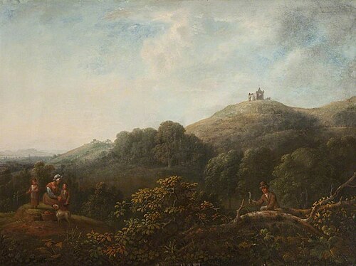 Landscape with St Martha's Chapel, 1814, Anthony Devis