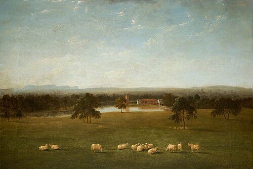 Tabley: The Old Hall from the Park, , Anthony Devis