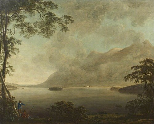Landscape – View of Derwentwater, 1750, Anthony Devis