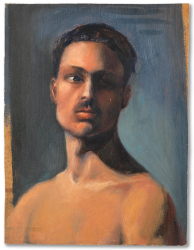 Portrait of Rihani, 1910, Khalil Gibran