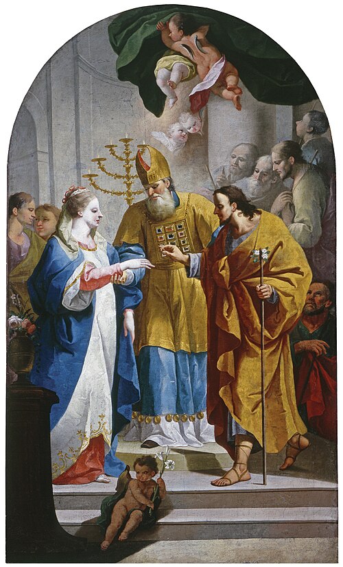 The Marriage of the Virgin, 1773, Anton Cebej