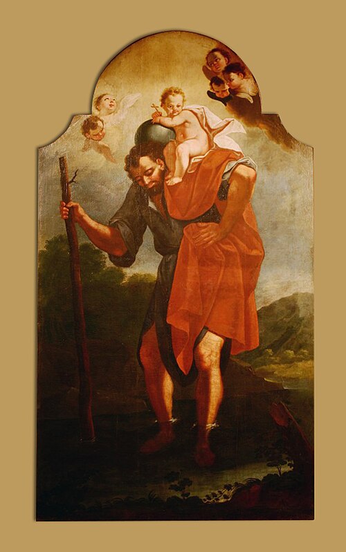Saint Christopher, 1765, Anton Cebej