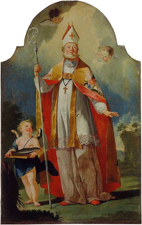 Saint Ulrich of Augsburg, 1765, Anton Cebej