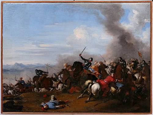Battle scene, , Antonio Calza
