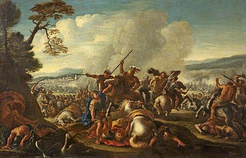 Pitched Battle Scene, 1700, Antonio Calza
