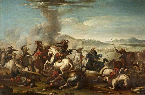 Pitched Battle Scene, 1700, Antonio Calza