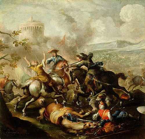 Bitka s Turki, 1750, Antonio Calza
