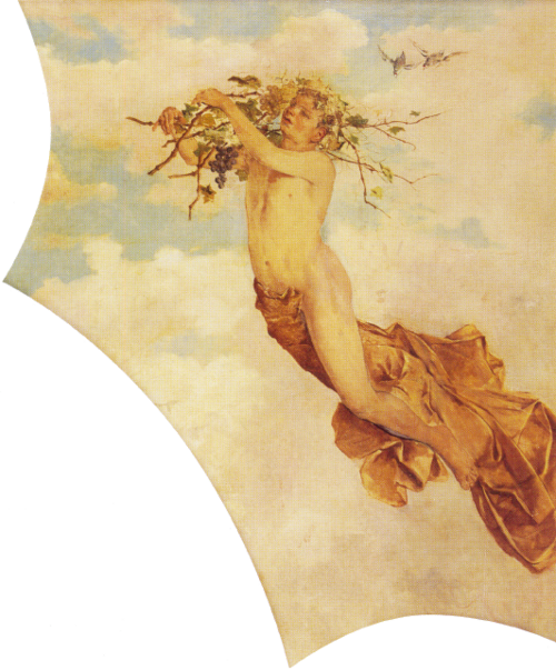 allegory of autumn, 1884, Antonio Cortina Farinós