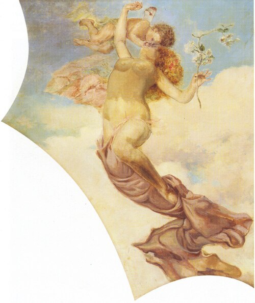 La Primavera, allegory of spring, 1884, Antonio Cortina Farinós