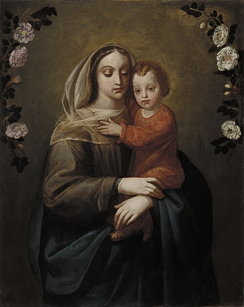 Virgen de las Rosas, 1615, Antonio Mohedano