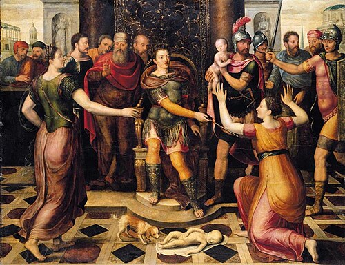 The Judgement of Solomon, 1609, Antoon Claeissens
