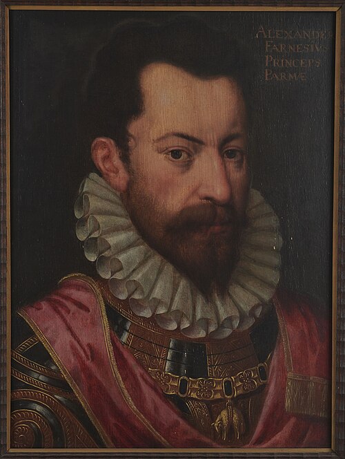 Portrait d'Alexandre Farnèse., 1590, Antoon Claeissens