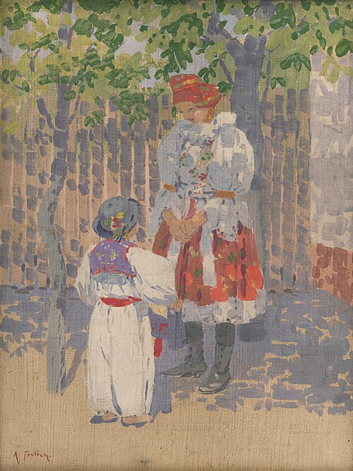 Pri plote., 1915, Antoš Frolka