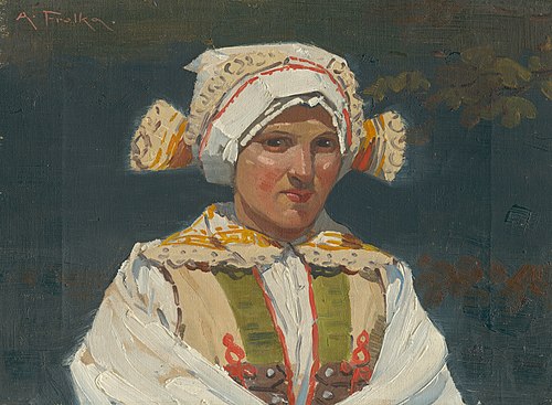 Dievča v kroji, 1910, Antoš Frolka