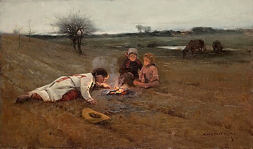 In the field, 1889, Apoloniusz Kędzierski