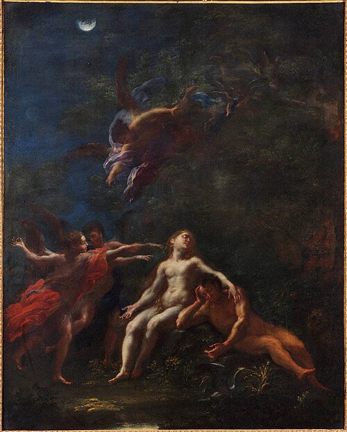 Sleep of Adam and Eve, 1705, Giacomo del Po