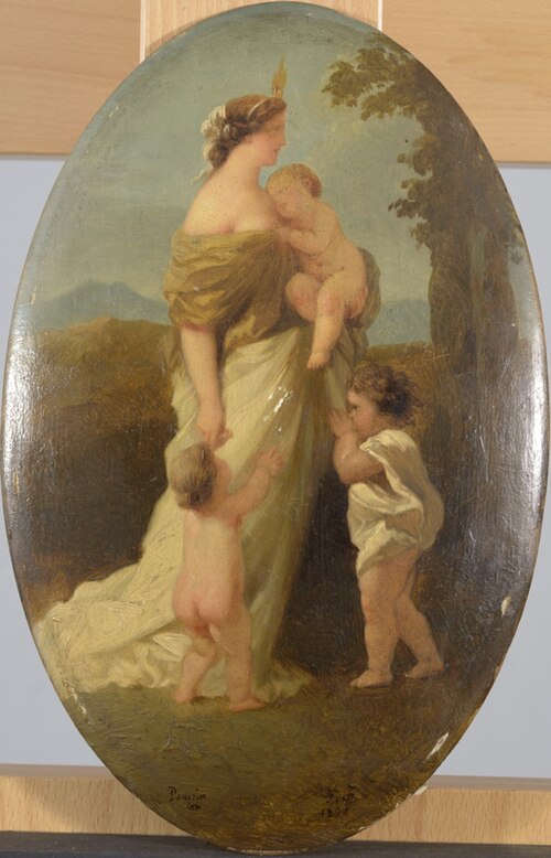 Naine lastega, , Carl Timoleon von Neff