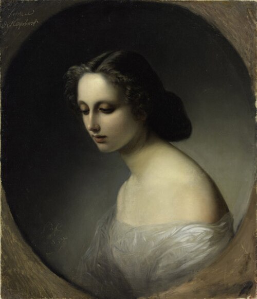Sophie de Keyshenni portree, 1854, Carl Timoleon von Neff