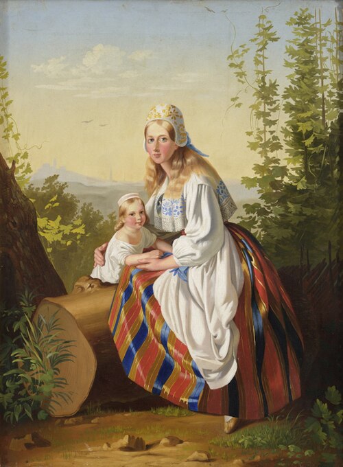 Eesti naine lapsega, , Carl Timoleon von Neff