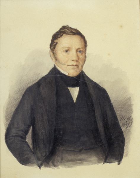 Mehe portree, 1845, Carl Timoleon von Neff
