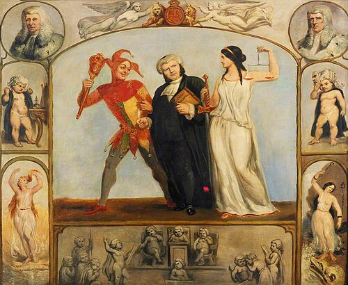 Renton Nicholson with Allegorical Scenes and Figures, 1851, Archibald S. Henning