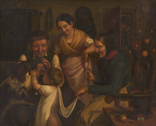 La Saint-Nicolas en Forêt-Noire, 1858, Johann Baptist Laule