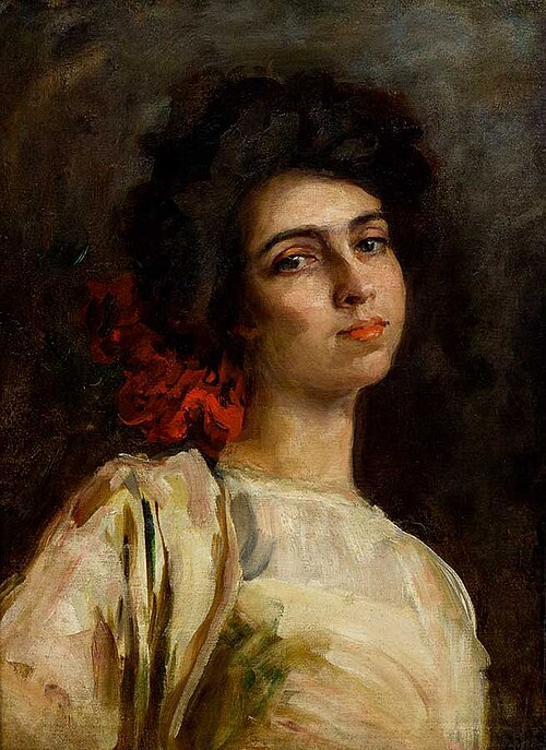 Portrait of a young woman, , Armando Menocal