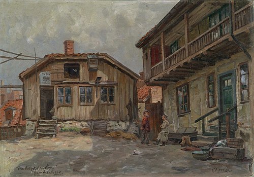 Hospitalsgata, 1900, Arne Hjersing