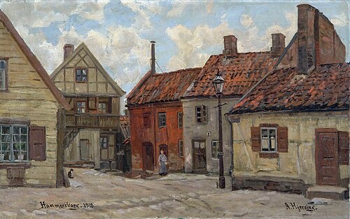 "Kanten", Hammersborg, 1918, Arne Hjersing