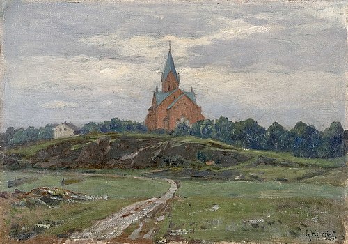 Vestre Aker kirke, 1900, Arne Hjersing