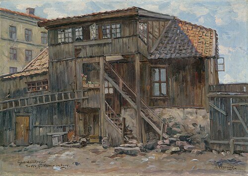 Hammersborg Torg 7, 1900, Arne Hjersing