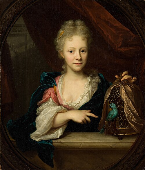 Portrait of  Sara Backer (1695-1732), 1715, Arnold Boonen