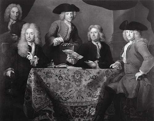 De regenten van het Spin- en Nieuwe Werkhuis, 1725, Arnold Boonen