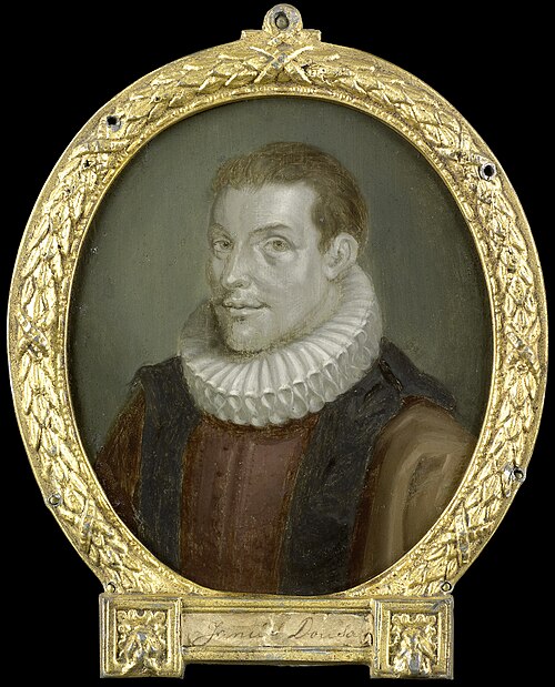 Portrait of Johan van der Does the Younger, Librarian in Leiden, 1716, Arnoud van Halen