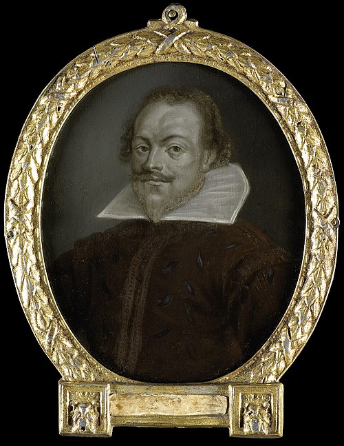 Portrait of Florentius Schoonhoven, Poet in Latin, Burgomaster of Gouda, 1716, Arnoud van Halen