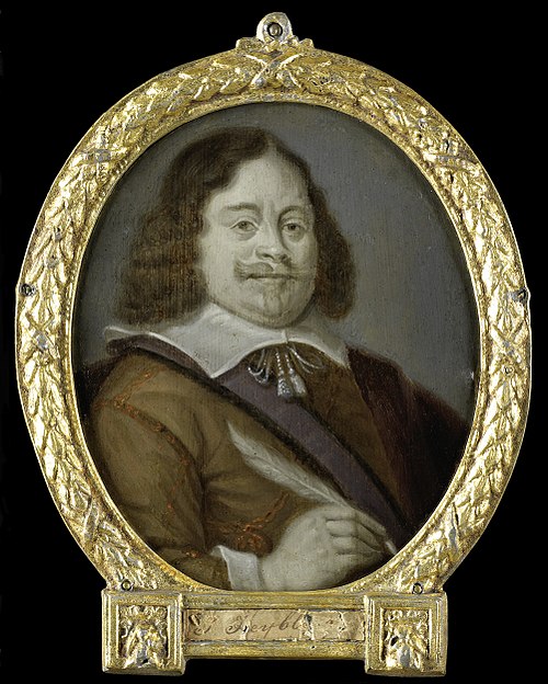 Portrait of Joannes Cools (born 1611), Jurist, Historian and Latin Poet in Hoorn, 1716, Arnoud van Halen