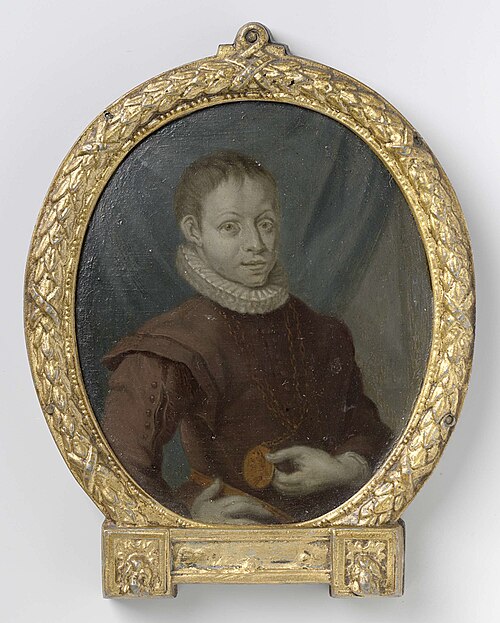 Hugo de Groot op jonge leeftijd, 1714, Arnoud van Halen