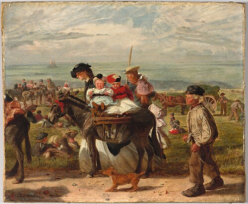 The Donkey Ride, 1862, Arthur Boyd Houghton