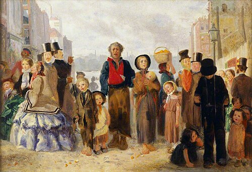 Itinerant Singers ('Poor Nomads'), 1861, Arthur Boyd Houghton