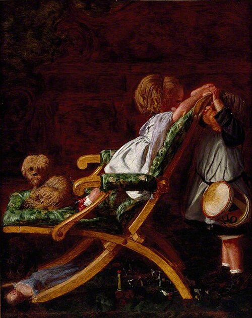 Playmates, 1867, Arthur Boyd Houghton