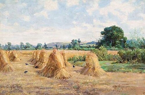 Wheatfield, Wiltshire, , Arthur Boyd Houghton