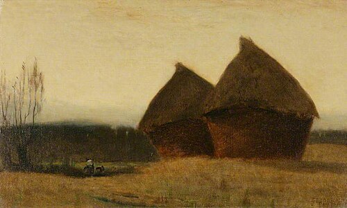 Corn Ricks, 1898, Arthur Douglas Peppercorn