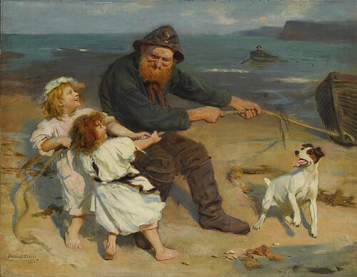 A Harbour Scene, 1904, Arthur John Elsley