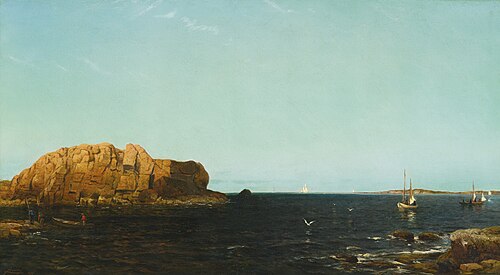 Indian Rock, Narragansett Bay, 1875, Arthur Quartley