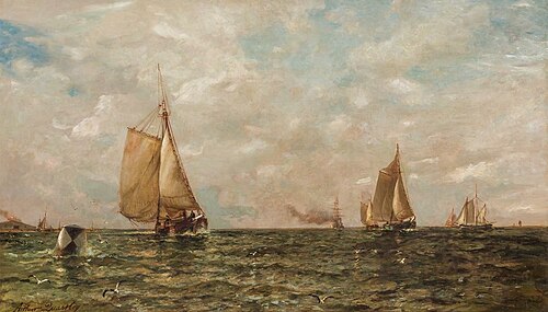 Coming into Harbor, Long Island, , Arthur Quartley