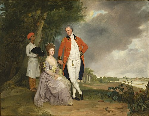The Hon. William Monson and His Wife, Ann Debonnaire, 1786, Arthur William Devis