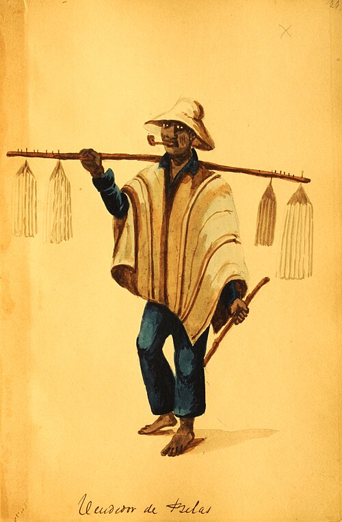 Candle seller, 1850, Pancho Fierro
