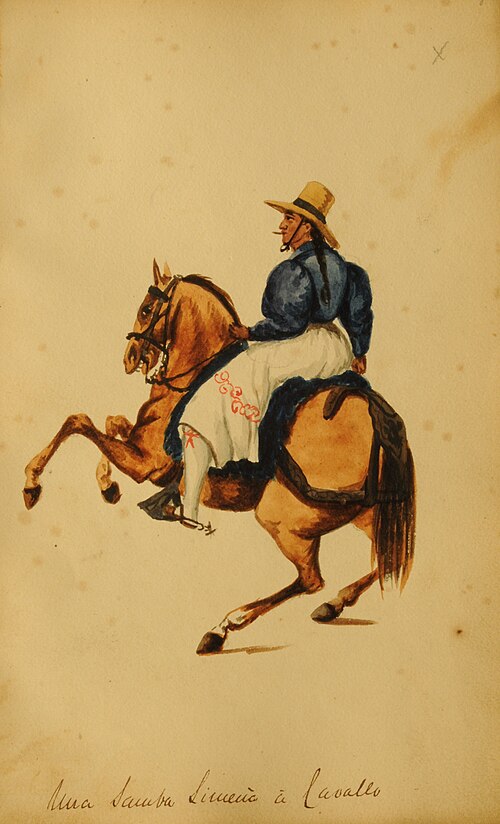A Lima cowboy, 1850, Pancho Fierro