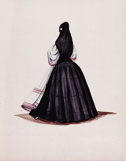 Tapada limeña, 1840, Pancho Fierro